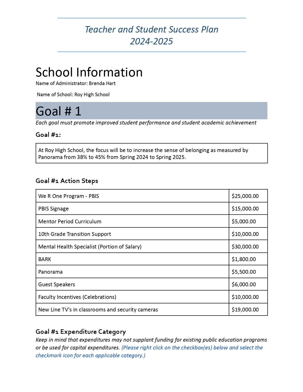 Brenda Hart 2024 2025 TSSA Plan page 0001